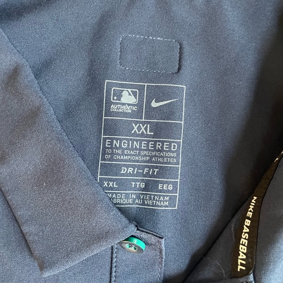 Nike Dri Fit Seattle Mariners MLB Polo Men Size XXL Lightweight Summer Baseball - Picture 4 of 9